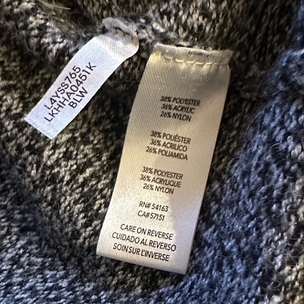 Karl Lagerfeld Black and White Graphic Crewneck Sweater - Preloved